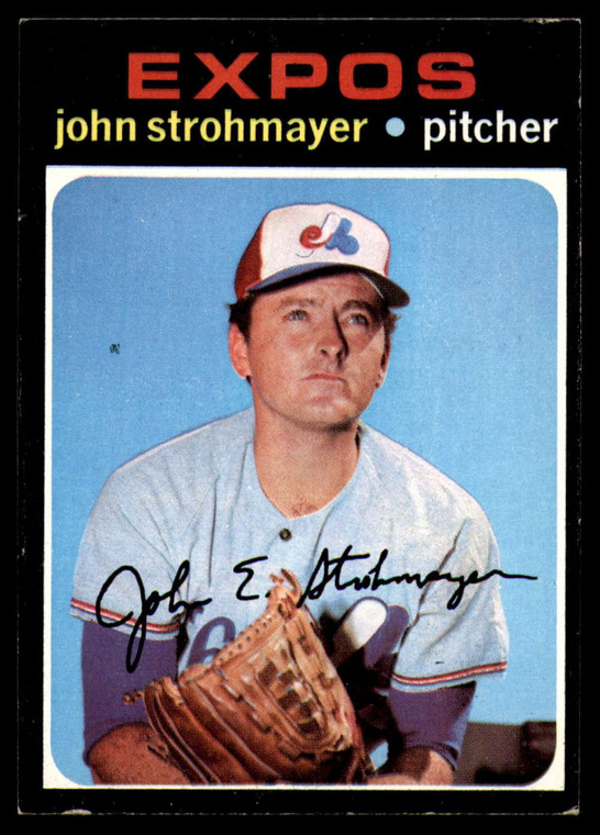 1971 Topps #232 John Strohmayer VG RC Rookie Montreal Expos 