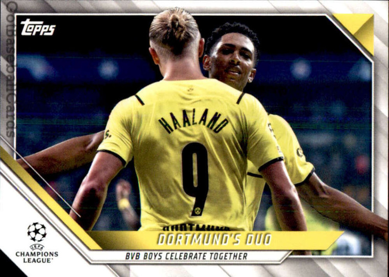 2021-22 Topps UEFA Champions League #37 Jude Bellingham/Erling Haaland NM-MT Borussia Dortmund 