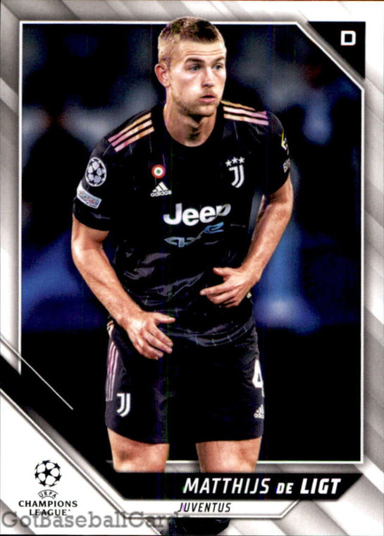 2021-22 Topps UEFA Champions League #44 Matthijs de Ligt NM-MT Juventus 