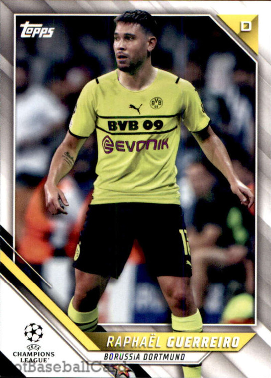 2021-22 Topps UEFA Champions League #74 Raphael Guerreiro NM-MT Borussia Dortmund 