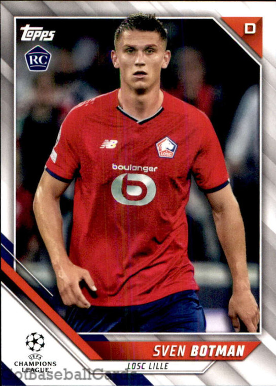 2021-22 Topps UEFA Champions League #105 Sven Botman NM-MT RC Rookie LOSC Lille 