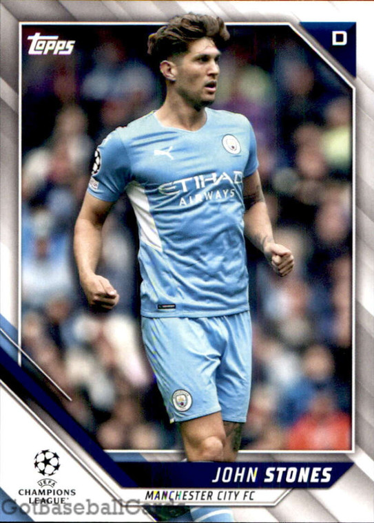 2021-22 Topps UEFA Champions League #152 John Stones NM-MT Manchester City FC 