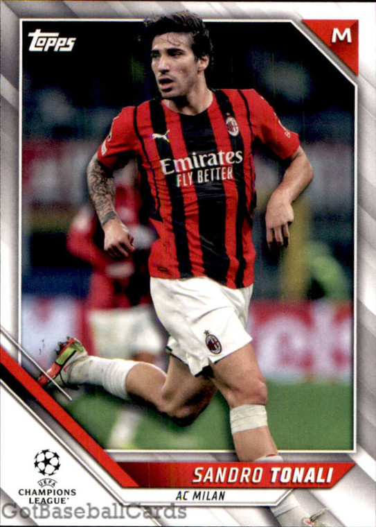2021-22 Topps UEFA Champions League #165 Sandro Tonali NM-MT AC Milan 