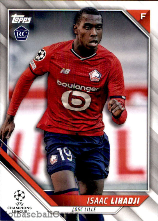 2021-22 Topps UEFA Champions League #185 Isaac Lihadji NM-MT RC Rookie LOSC Lille 
