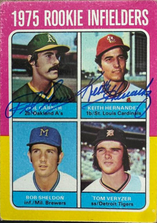 Keith Hernandez & Phil Garner Autographed 1975 Topps #623