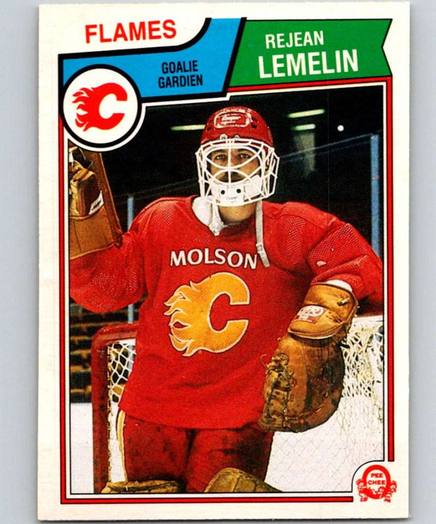 1983-84 O-Pee-Chee #86 Reggie Lemelin VG Calgary Flames 