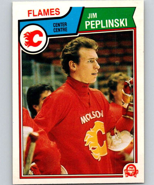 1983-84 O-Pee-Chee #90 Jim Peplinski VG Calgary Flames 
