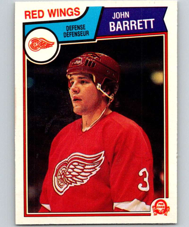 1983-84 O-Pee-Chee #117 John Barrett VG Detroit Red Wings 