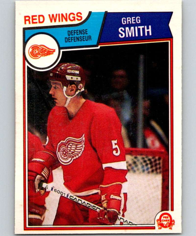 1983-84 O-Pee-Chee #130 Greg Smith VG Detroit Red Wings 