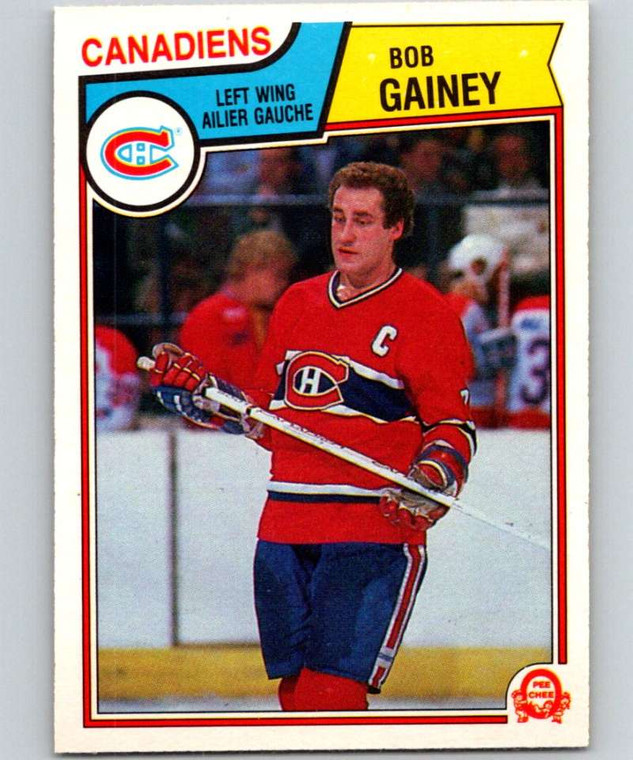 1983-84 O-Pee-Chee #187 Bob Gainey VG Montreal Canadiens 