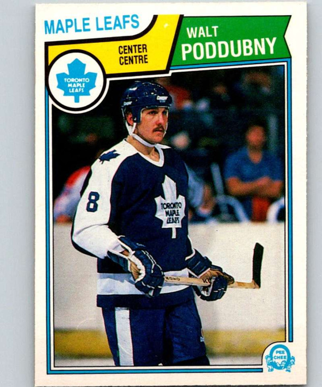 1983-84 O-Pee-Chee #339 Walt Poddubny VG RC Rookie Toronto Maple Leafs 