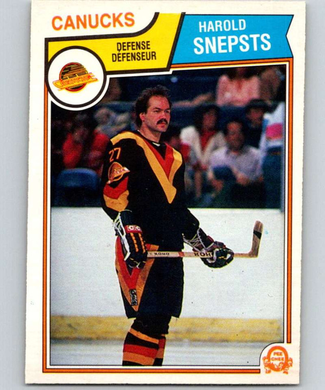 1983-84 O-Pee-Chee #360 Harold Snepsts VG Vancouver Canucks 