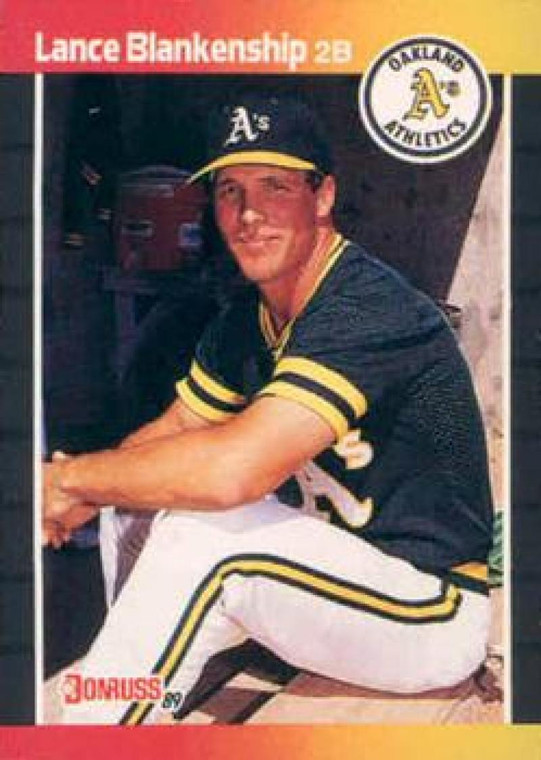 1989 Donruss #621 Lance Blankenship NM-MT RC Rookie Oakland Athletics 