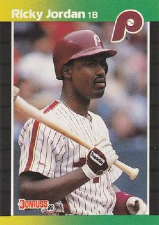 1989 Donruss #624 Ricky Jordan DP NM-MT RC Rookie Philadelphia Phillies 