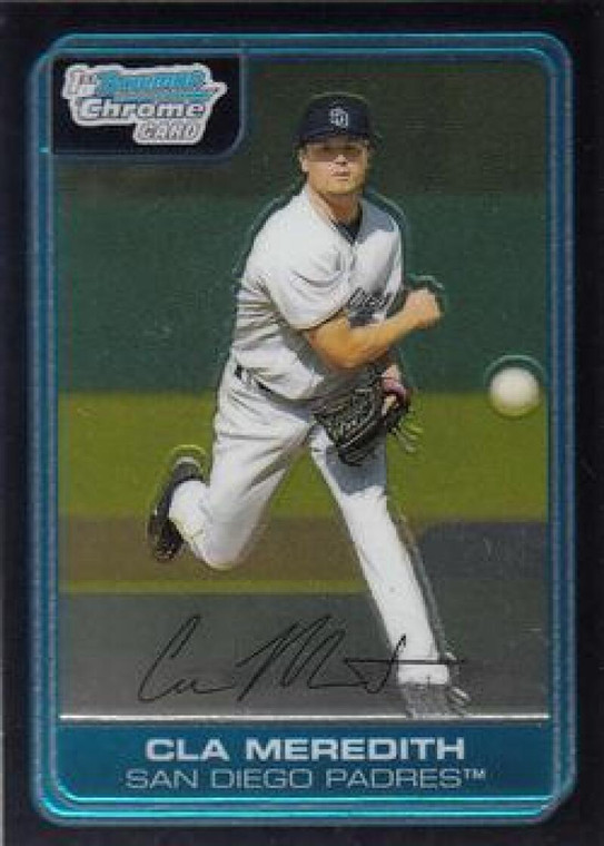 2006 Bowman Chrome Prospects #BC218 Cla Meredith NM-MT 