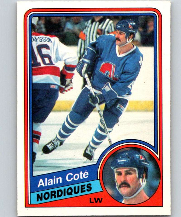 1984-85 O-Pee-Chee #278 Alain Cote VG  Quebec Nordiques 