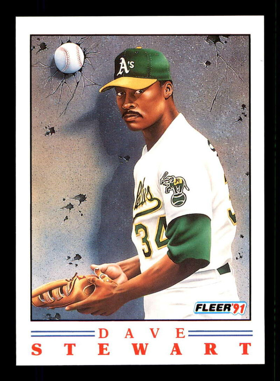 1991 Fleer ProVisions Factory #4 Dave Stewart NM-MT Oakland Athletics 