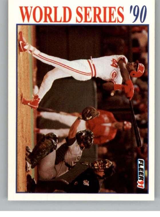 1991 Fleer World Series #8 Reds Celebrate NM-MT  Cincinnati Reds 