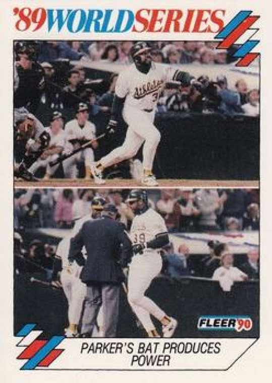 1990 Fleer World Series #9 Dave Parker NM-MT  Oakland Athletics 
