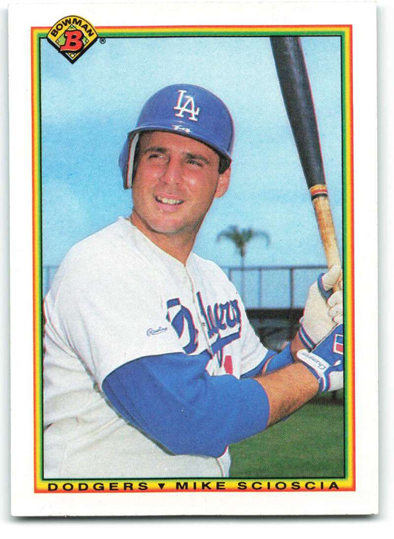 1990 Bowman #89 Mike Scioscia VG Los Angeles Dodgers 