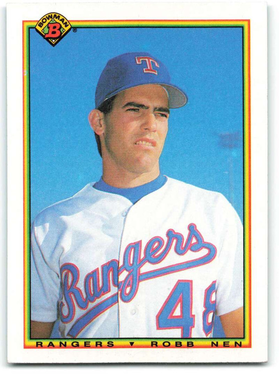 1990 Bowman #487 Robb Nen VG RC Rookie Texas Rangers 