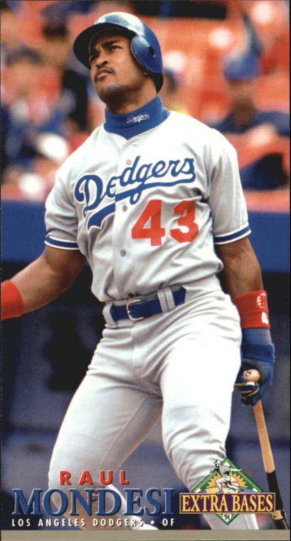 1994 Fleer Extra Bases #291 Raul Mondesi VG Los Angeles Dodgers 