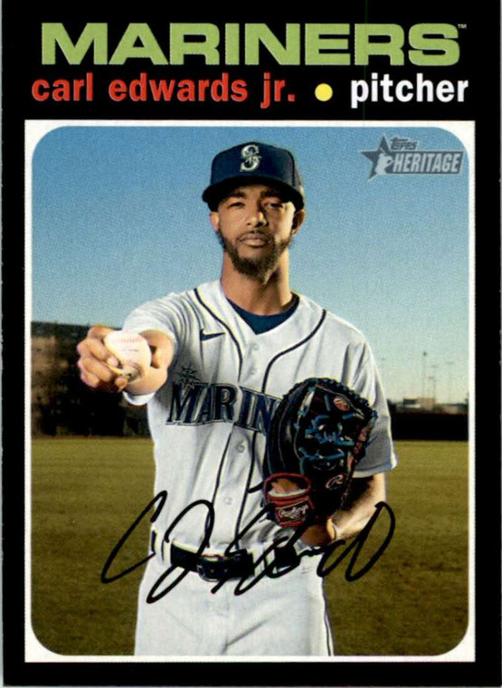 2020 Topps Heritage High Number #619 Carl Edwards Jr. NM-MT  Seattle Mariners 