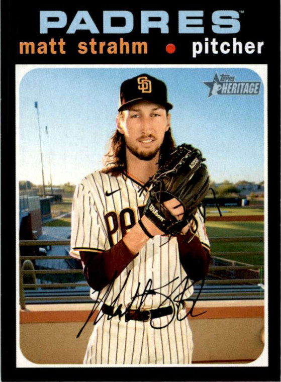 2020 Topps Heritage High Number #671 Matt Strahm NM-MT  San Diego Padres 
