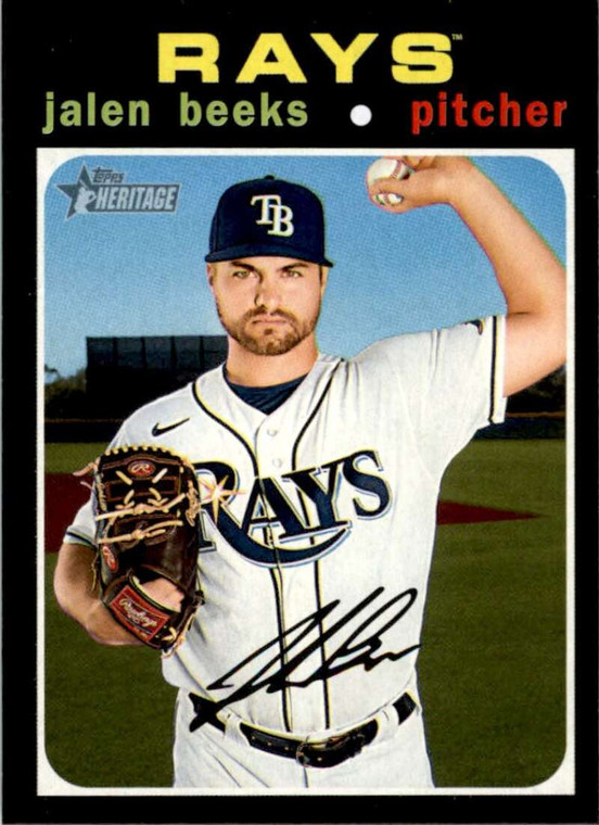 2020 Topps Heritage High Number #652 Jalen Beeks NM-MT  Tampa Bay Rays 