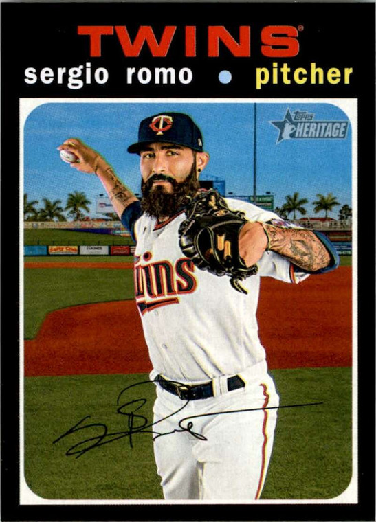 2020 Topps Heritage High Number #687 Sergio Romo NM-MT  Minnesota Twins 