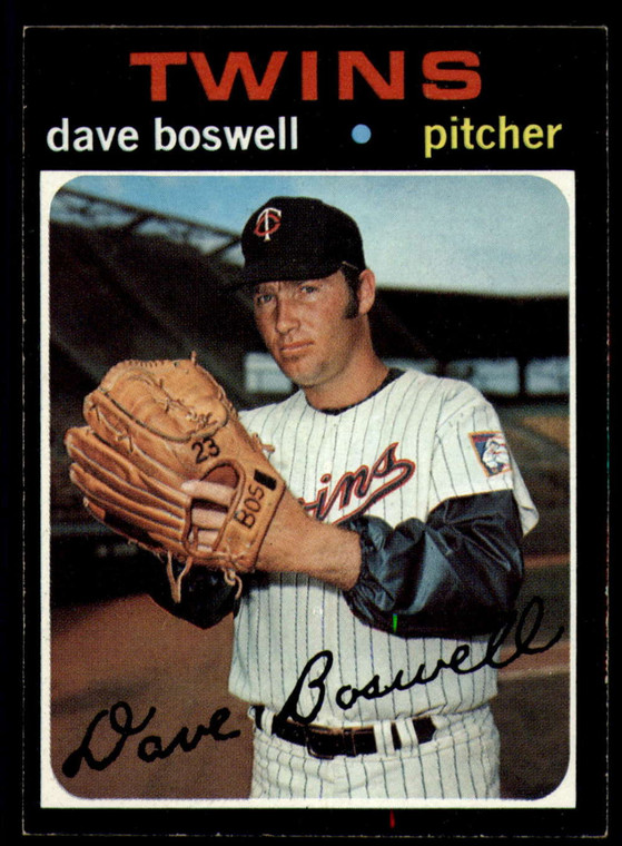 1971 Topps #675 Dave Boswell VG Minnesota Twins 