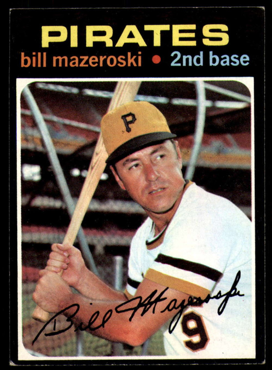1971 Topps #110 Bill Mazeroski VG Pittsburgh Pirates 