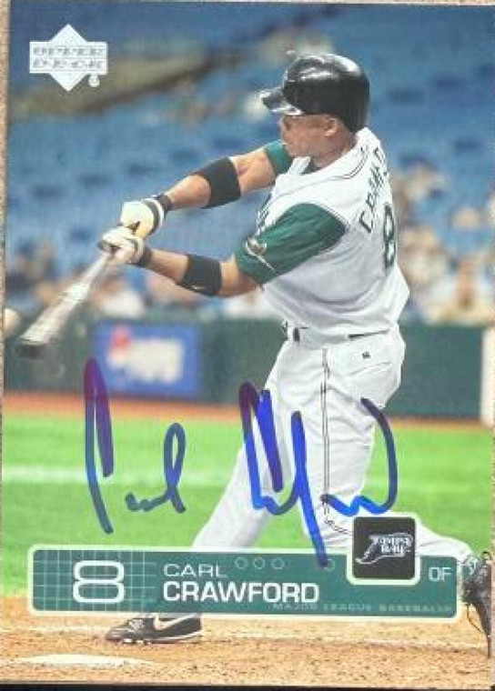 Carl Crawford Autographed 2003 Upper Deck #297