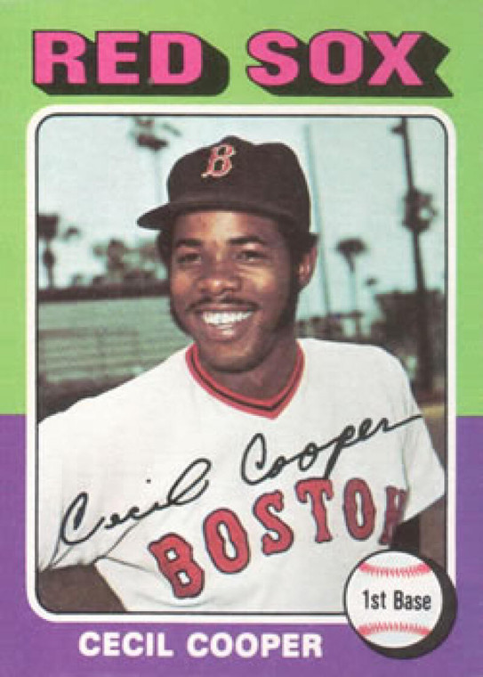 1975 Topps #489 Cecil Cooper VG Boston Red Sox 