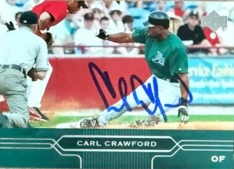 Carl Crawford Autographed 2005 Upper Deck #192 