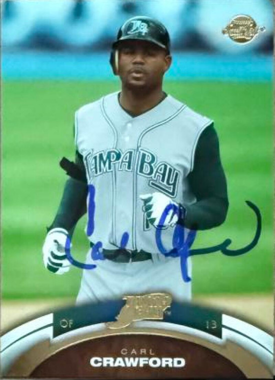 Carl Crawford Autographed 2006 Upper Deck Sweet Spot Update #89 