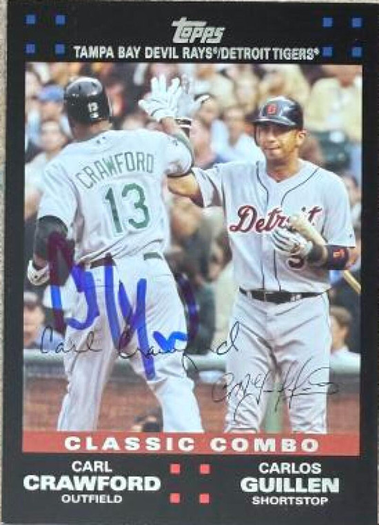 Carl Crawford Autographed 2007 Topps Updates & Highlights #UH280 CC