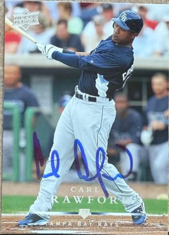 Carl Crawford Autographed 2008 Upper Deck #664 