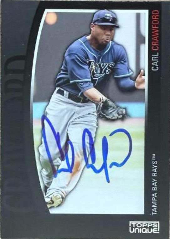 Carl Crawford Autographed 2009 Topps Unique #110 
