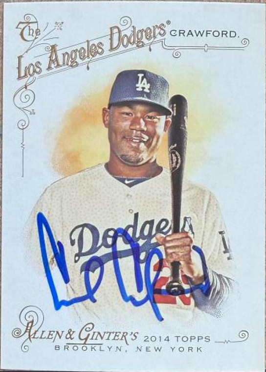 Carl Crawford Autographed 2014 Topps Allen & Ginter #285 