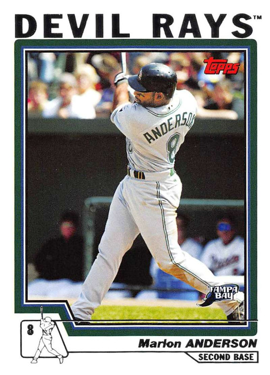 2004 Topps #8 Marlon Anderson NM-MT Tampa Bay Devil Rays 