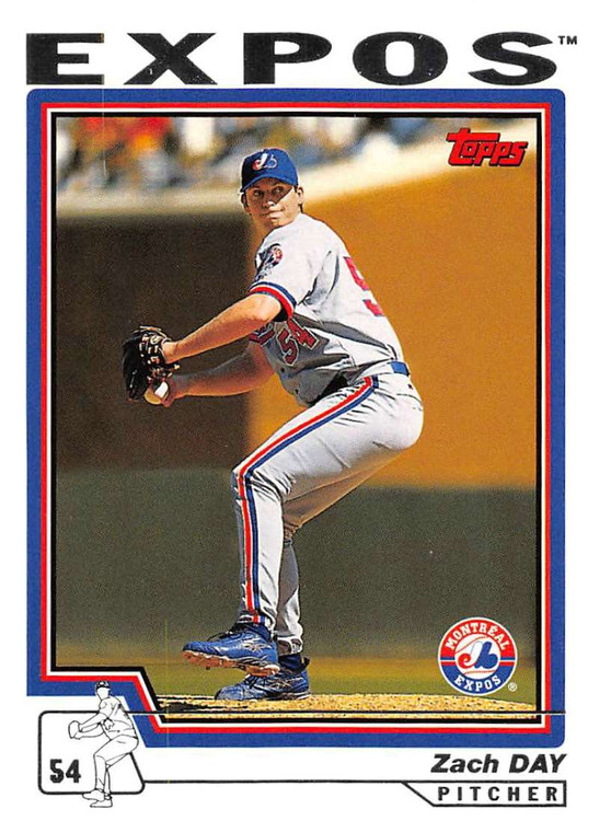 2004 Topps #97 Zach Day NM-MT Montreal Expos 