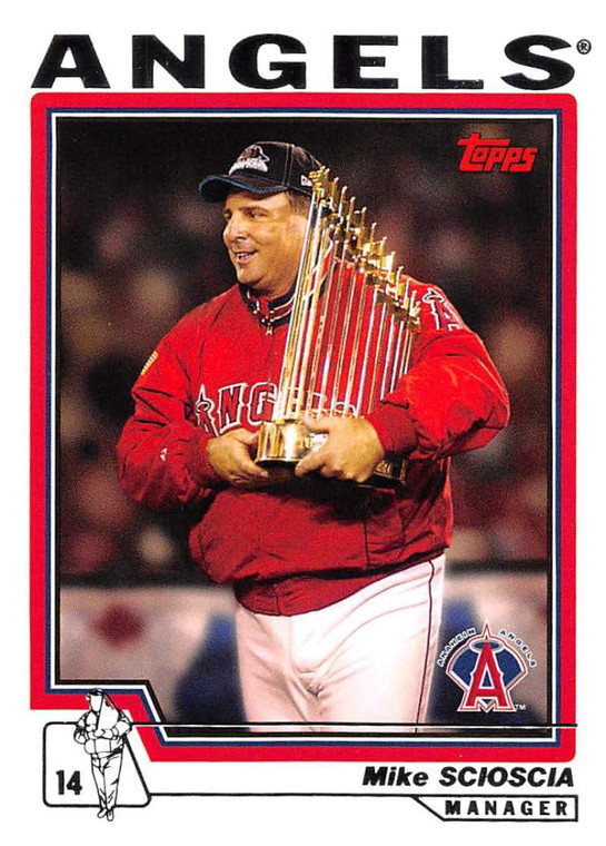 2004 Topps #267b Mike Scioscia UER MG NM-MT Anaheim Angels 