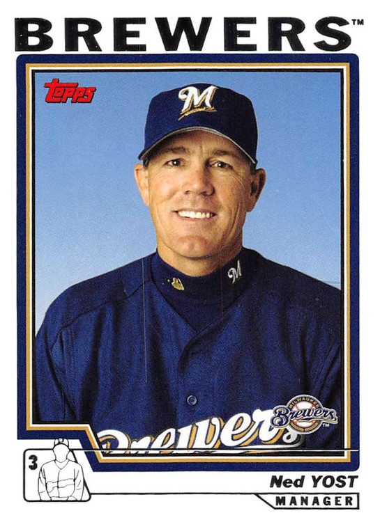 2004 Topps #282 Ned Yost MG NM-MT Milwaukee Brewers 