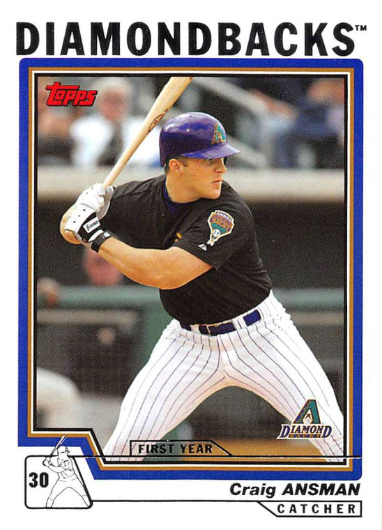 2004 Topps #302 Craig Ansman FY NM-MT RC Rookie Arizona Diamondbacks 