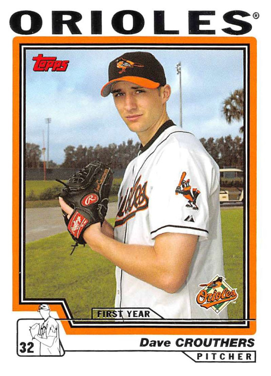 2004 Topps #304 Dave Crouthers FY NM-MT RC Rookie Baltimore Orioles 