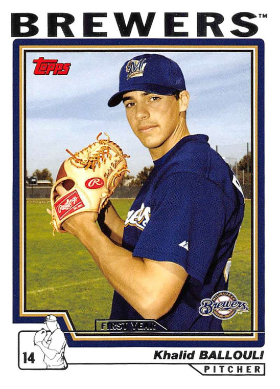 2004 Topps #312 Khalid Ballouli FY NM-MT RC Rookie Milwaukee Brewers 