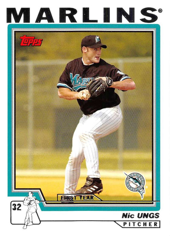 2004 Topps #318 Nic Ungs FY NM-MT RC Rookie Florida Marlins 