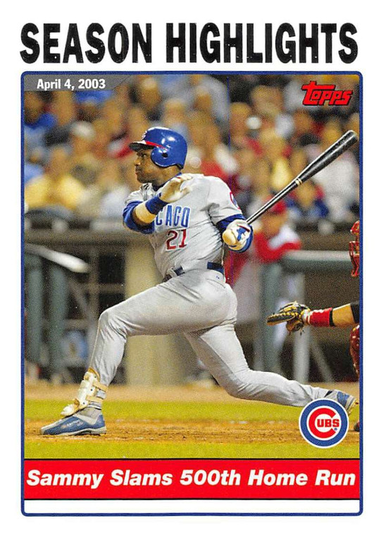 2004 Topps #332 Sammy Sosa SH NM-MT Chicago Cubs 
