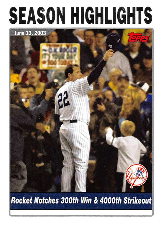 2004 Topps #335 Roger Clemens SH NM-MT New York Yankees 